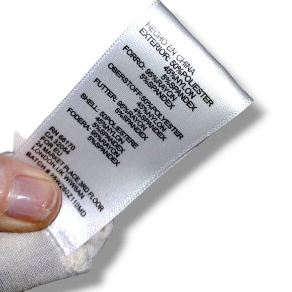 Pins & Needles Womens Dress Sz Medium Off White Stretchy Lace VNeck Formal - Picture 14 of 15